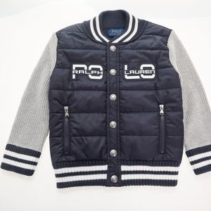 NWT Polo Ralph Lauren Kids Jacket, Navy & Gray 3T